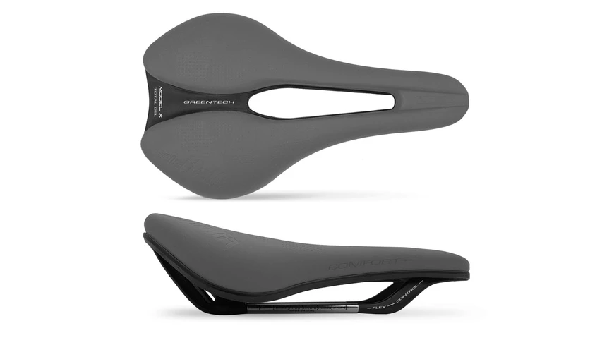 SELLE ITALIA Model X Green Comfort+ Superflow L3 Grau - Hochwertiger Fahrradsattel 1 SELLE ITALIA Model X Green Comfort+ Superflow L3 Grau - Hochwertiger Fahrradsattel