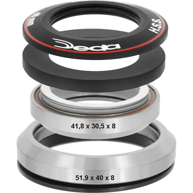 Deda-elementi Deda IN-5 Steuersatz Tapered 1 1/8" - 1.5" | Hochwertiger Steuersatz für Rennräder 1 Deda-elementi Deda IN-5 Steuersatz Tapered 1 1/8" - 1.5" | Hochwertiger Steuersatz für Rennräder