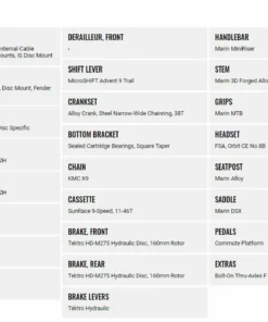 Marin DSX Base - 2022 Gravel Bike | Blue Orange | Kompletträder -Fahrradts Verkaufsladen Marin DSX BASE Ausstattung