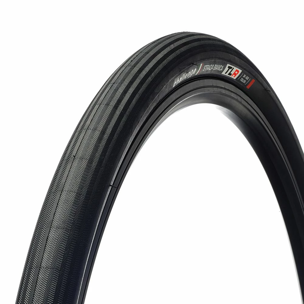 Challenge Strada Bianca TLR Tubeless 700x36c - Schwarz/Schwarz | Premium Reifen für Straßenfahrräder 1 Challenge Strada Bianca TLR Tubeless 700x36c - Schwarz/Schwarz | Premium Reifen für Straßenfahrräder