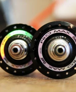 Suzue Pro Max CARBON Track Hochflansch Vorderradnabe - Schwarz | Hochwertige Laufradnabe für Rennräder -Fahrradts Verkaufsladen Suzue ProMax Carbon hub black 7