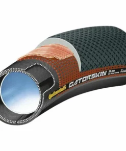 Continental GatorSkin Schlauchreifen 700x22c Schwarz | Robuster Rennradreifen für Straße