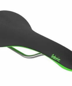 Fabric Scoop Shallow Elite Sattel - Hochwertiger Fahrradsattel für Komfort und Leistung -Fahrradts Verkaufsladen fa15 scoop shallow elite blkgrn 3qtr