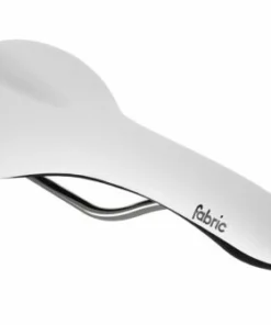 Fabric Scoop Shallow Elite Sattel - Hochwertiger Fahrradsattel für Komfort und Leistung -Fahrradts Verkaufsladen fa15 scoop shallow elite whtblk 3qtr