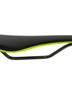 Fabric Scoop Shallow Elite Sattel - Hochwertiger Fahrradsattel für Komfort und Leistung -Fahrradts Verkaufsladen fabric17 scoop shallow elite saddle black yellow side fu4500seos16