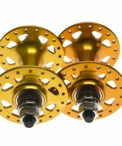 BLB Alloy Track Hochflansch Vorderradnabe - Hochwertige Laufradnabe für Rennräder -Fahrradts Verkaufsladen gold hubs