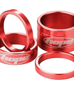 HOPE Space Doctor A-Head Spacer-Set - 1 1/8" | Gabelzubehör für optimale Anpassung -Fahrradts Verkaufsladen hope space doctor red
