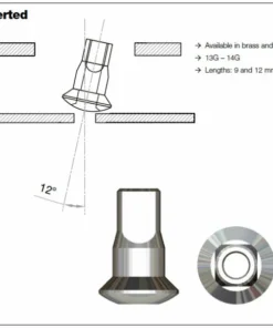 Sapim Inverted Aluminium Nippel 2 mm - Zur Kopfübermontage | Hochwertige Speichennippel für Laufräder