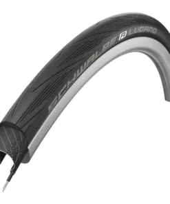 Schwalbe Lugano Endurance Active 700x25c Schwarz - Hochwertiger Straßenreifen für Langstrecken