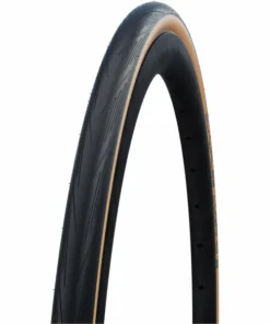 Schwalbe Lugano II Classic 700c Schwarz/Beige - Hochwertiger Rennradreifen für Straßenfahrten