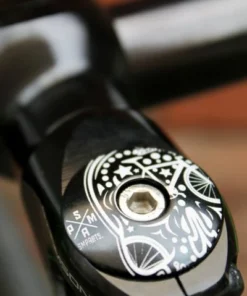 SMParts SM-Parts Skull A-Head Kappe 1 1/8" Schwarz - Premium Zubehör für Gabeln -Fahrradts Verkaufsladen smp ahead cap skull 3