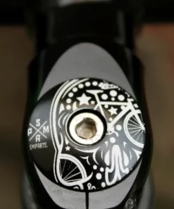 SMParts SM-Parts Skull A-Head Kappe 1 1/8" Schwarz - Premium Zubehör für Gabeln