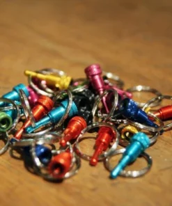 SMParts SM-Parts Ventiladapter Mit Schlüsselring SV Auf AV - Hochwertiger Reifenadapter für präzise Druckmessung -Fahrradts Verkaufsladen smp ventiladpater schl sselring 2