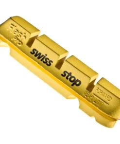 SWISSSTOP FLASH PRO Yellow King (Gelb) Bremsbeläge für Carbon - 2 Paar (4 Stück) | Hochleistungs-Bremsbeläge