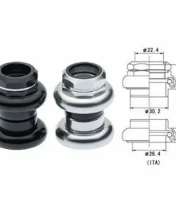 Tange Passage DX Steuersatz 1" Gewinde - Präzises Lenksystem für Fahrräder
